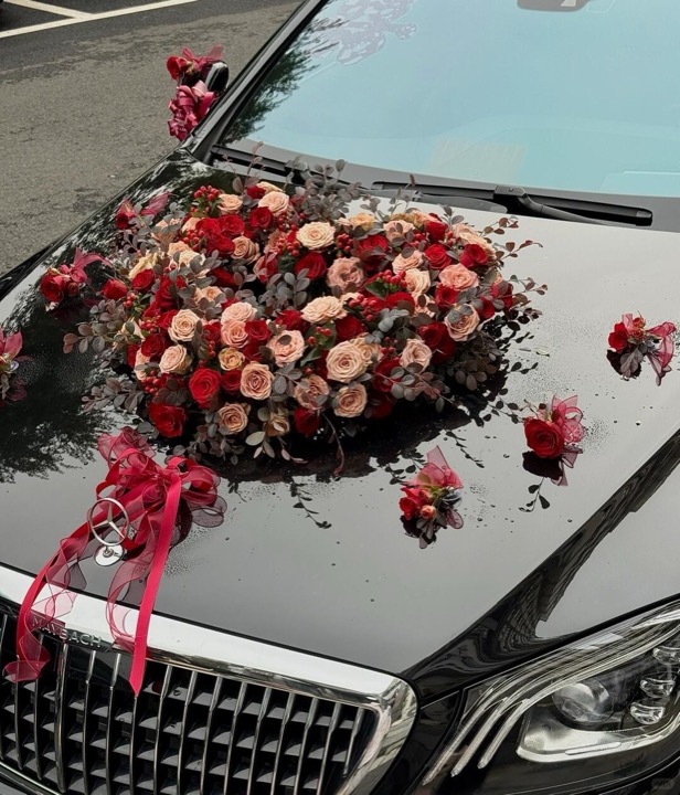 婚车头花